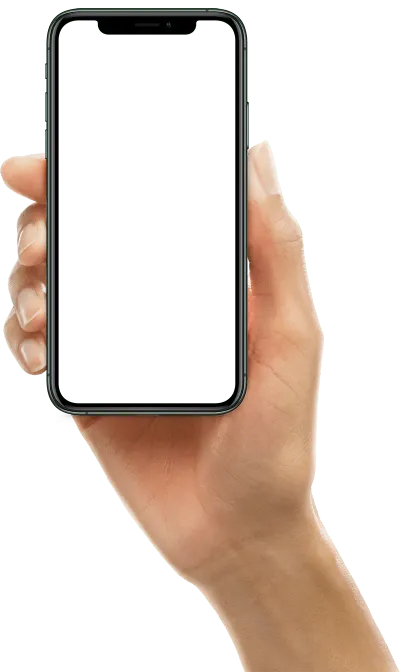 Hand with iPhone